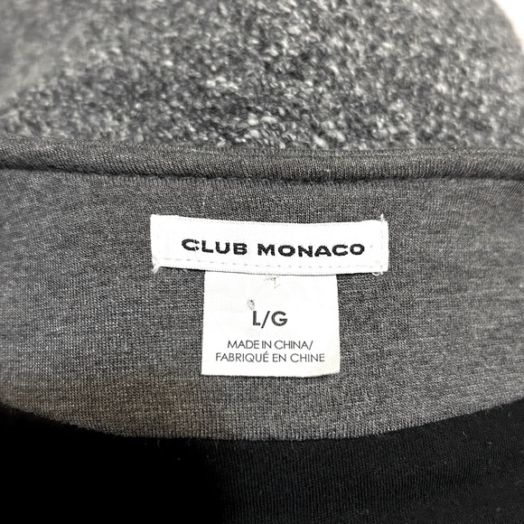 Club Monaco Boucle Grey/Melange Wool Moto Inspired Vest - Picture 4 of 12